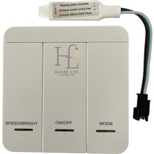 Hazar Led 12-24 Volt Tek Renk Pixel Şerit LED Kontrol Anahtarlı Duvar Tipi Kontrol Cihazı