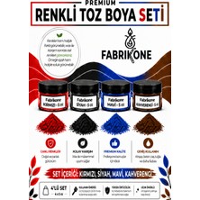 Fabrikone 4'lü Set Premium Parafin Soya Wax Toz Mum Boyası Hobi Seti - 5 cc (Kırmızı, Siyah, Mavi, Kahverengi) BKFAB4KSMKH5G