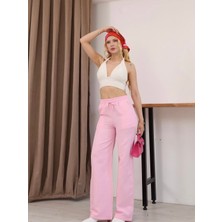 My Lunessa Beli Lastikli Yazlık Müslin Pantolon