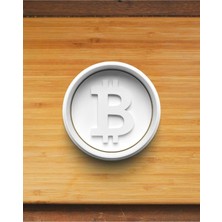 Hobist Bitcoin Logolu Kurabiye Kalıbı ve Şeker Hamuru Kalıbı