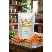 İlk Kaşık Havuç Tozu 100 gr Katkısız %100 Doğal Sebze Tozu Ek Gıda