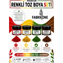 Fabrikone 4'lü Set Premium Parafin Soya Wax Toz Mum Boyası Hobi Seti - 5 cc (Kırmızı, Sarı, Yeşil, Kahverengi) BKFAB4KSRYKH5G