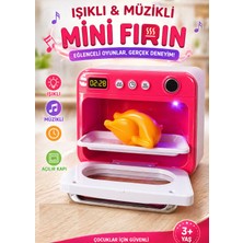 LRS Store Işıklı Müzikli Mini Oyuncak Fırın | Işıklı Müzikli | Kız Çocuk Hediye | 3+ Yaş Eğitici Mutfak Oyuncağı