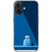 Le Balvo iphone 17 Uyumlu Kulaklı Kedi Baskılı Silikon Kılıf