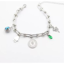 Royaleks Charm Tfn Zincir Bileklik - Gümüş
