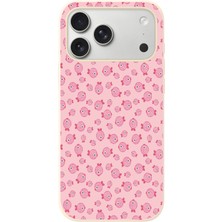 Le Balvo Iphone 17 Pro Max Uyumlu Pembe Balıklar Baskılı Silikon Kılıf
