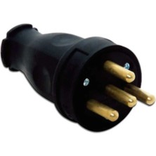 Mikasso Tp Electric 3104-301-0300 3X25A Kauçuk Düz Fiş IP44