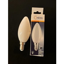 Mikasso 6 Watt E14 Duylu 575 Lümen Soft Camlı 3000 Kelvin Günışığı Buji LED Ampul