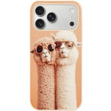 Le Balvo Iphone 17 Pro Max Uyumlu Sevgili Lamalar Baskılı Silikon Kılıf