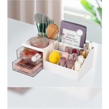Arbu Home Origa 3 Katlı 2 Çekmeceli Ofis , Takı Makyaj Düzenleyici Organizer / Kozmetik Masüstü Düzenleme Kutusu