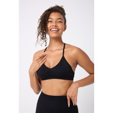Forever More Dikişsiz Sporcu Sırt Detaylı Askılı Crop Büstiyer