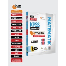 Karakutu Yayınları 2026 Kpss Önlisans/ortaöğretim Matematik Kara Kutu Cebir 1. Cilt Ösym Çıkmış Soru Bankası Çözümlü