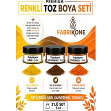 Fabrikone 3'lü Set Premium Parafin Soya Wax Toz Mum Boyası Hobi Seti - 5 cc (Sarı, Kahverengi, Turuncu) BKFAB3SRKHT5G