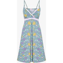 Penti Mint Yesili Mama Blossom Ajur Desenli Dantelli Gecelik