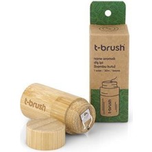 t-brush Naneli Bambu Kutu Doğal Diş İpi 30m Vegan Plastiksiz ve Ekolojik Özellikler