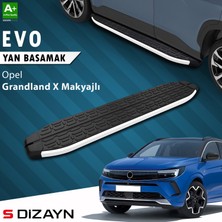 S-Dizayn Opel Grandland x Makyajlı Hybrid Evo Aluminyum Yan Basamak 183 cm 2021-2024 A+ Kalite