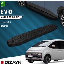 S-Dizayn Hyundai Staria Evo Siyah Yan Basamak 233 cm 2021 Üzeri A+ Kalite