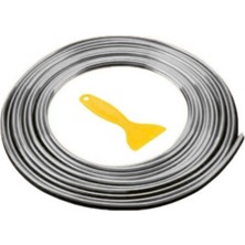 Baghes Trim Fitilli Araç Içi Ip Şerit 5 Metre Balık Sırtı Nikelajlı Gümüş