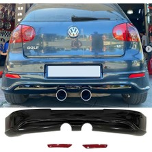 MKG Otomotiv Vw Golf 5 R32 Arka Ek Reflektörlü Mat Siyah 2003 2005 2006 2007 2008 2009 Arka-Difizör-Bodykit-Ek