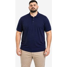 Castellotex Battal Boy Erkek Polo Yaka Kısa Kollu Basic Tişört Rahat Kalıp