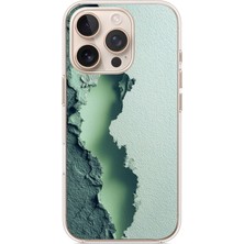 Le Balvo Iphone 16 Pro Uyumlu Koyu Yeşil Izler Baskılı Silikon Kılıf