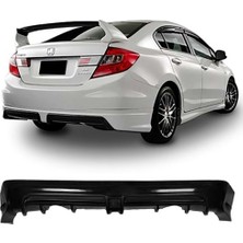 MKG Otomotiv Honda Civic Fb7 Mugen Rr Arka Ek Plastik Siyah Difüzör 2012-2016 Arka-Bodykit-Ek-Karlık