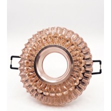 4 Adet  Cata Ct 6636 Manolya LED Efektli Dekoratif Cam Spot Kasası GU10 Duy 3200K Gün Işığ