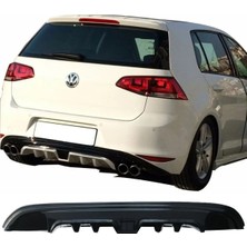 MKG Otomotiv Vw Golf 7 Custom Arka Ek Plastik Siyah Difüzör 2012 2013 2014 2015 2016 Arka-Difizör-Bodykit-Ek