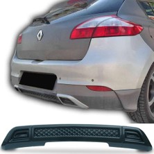 MKG Otomotiv Renault Megane 3 Difüzör Difizör Plastik Parlak Siyah Servis Model Izgaralı Arka-Bodykit-Ek-Karlık