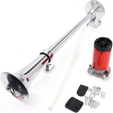 Baghes Marine Korna 12V Kendinden Motorlu Krom Havalı Korna (Role Hediyeli)