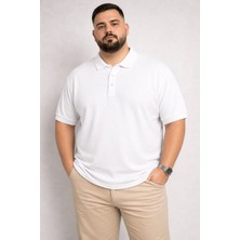 Castellotex Battal Boy Erkek Polo Yaka Kısa Kollu Basic Tişört Rahat Kalıp