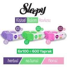 Sleepy Karma Kişisel Bakım Havlusu 6X100 (600 Yaprak)