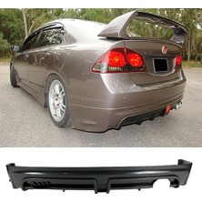 MKG Otomotiv Honda Civic Fd6 Mugen Rr Arka Ek Sağ Çift Egzoz Çıkışlı 2006-2011 Arka-Bodykit-Ek-Karlık