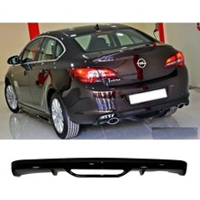 MKG Otomotiv Opel Astra J Sedan Difüzör Difizör Plastik Parlak Siyah 2011-2018 Arka-Bodykit-Ek-Karlık