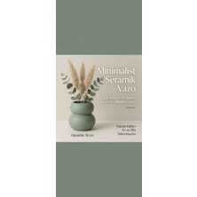 Velora Home Adaçayı Yeşili Minimalist Seramik Vazo – El Yapımı Modern Dekoratif Vazo (16 Cm)