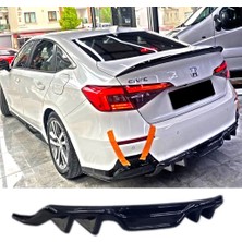 MKG Otomotiv Honda Civic Fe Difüzör Difizör Plastik Parlak Siyah 2022 2023 2024 2025 Arka-Bodykit-Ek-Karlık