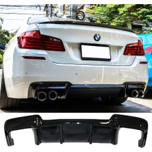 MKG Otomotiv Bmw F10 Vorstainer Difüzör Difizör Plastik Parlak Siyah 2010-2017 Arka-Bodykit-Ek-Karlık
