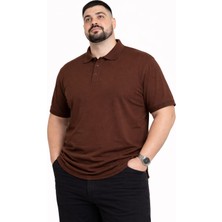 Castellotex Battal Boy Erkek Polo Yaka Kısa Kollu Basic Tişört Rahat Kalıp