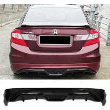 MKG Otomotiv Honda Civic Fd6 Custom Arka Ek Plastik Siyah Difüzör Çıkışsız 2006-2011 Arka-Difizör-Bodykit-Ek