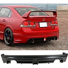 MKG Otomotiv Honda Civic Fd6 Mugen Rr Arka Ek Sağ Sol Tek Egzoz Çıkışlı 2006-2011 Arka-Bodykit-Ek-Karlık