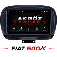 GÖZA-X Fıat 500X 2014-2019 Multimedya Çerçevesi 9 Inç Soketleri Içinde