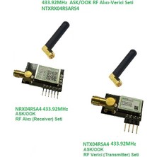 Egne 433.92MHZ Ask/ook Rf Alıcı Verici Seti (NTXRX04RSARS4)