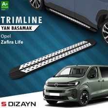 S-Dizayn Opel Zafira Life Kısa Şase Trimline Gri Yan Basamak 213 cm 2020 Üzeri