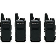 Zetcom N446 Pmr El Telsizi (4'lü Telsiz + Kulaklık Set)