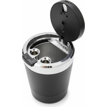 Baghes Işıklı Krom Detaylı Araç Küllüğü LED Aydınlatmalı Universal Bardaklık Uyumlu