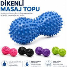 Robeve Dikenli Masaj Topu Ayak Boyun Vücut El Duyu Masaj Topu Nokta Masaj Aleti Taşınabilir Masaj Topu