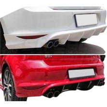 MKG Otomotiv Vw Golf 7 Oettinger Arka Ek Plastik Siyah Difüzör 2012 2013 2014 2015 2016 Arka-Difizör-Bodykit-Ek