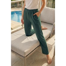 Remsa Kadın Penye Kumaş Pamuklu Tek Pijama Alt 12 Yeşil