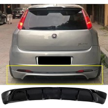 MKG Otomotiv Fiat Punto Grande Rieger Arka Ek Plastik Siyah Difüzör 2005-2009 Arka-Bodykit-Ek-Karlık