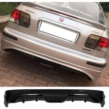 MKG Otomotiv Honda Civic Ies Custom Arka Ek Plastik Siyah Difüzör 1996 1997 1998 Arka-Bodykit-Ek-Karlık